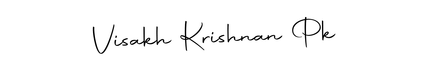 How to make Visakh Krishnan Pk signature? Autography-DOLnW is a professional autograph style. Create handwritten signature for Visakh Krishnan Pk name. Visakh Krishnan Pk signature style 10 images and pictures png