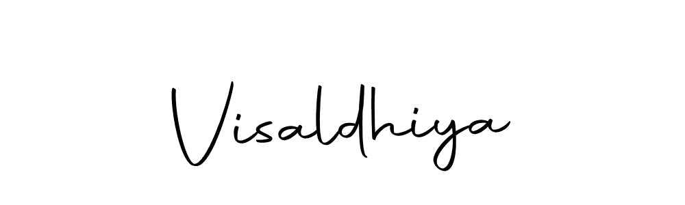 Use a signature maker to create a handwritten signature online. With this signature software, you can design (Autography-DOLnW) your own signature for name Visaldhiya. Visaldhiya signature style 10 images and pictures png
