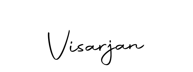 Use a signature maker to create a handwritten signature online. With this signature software, you can design (Autography-DOLnW) your own signature for name Visarjan. Visarjan signature style 10 images and pictures png