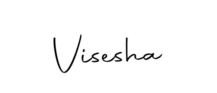 Create a beautiful signature design for name Visesha. With this signature (Autography-DOLnW) fonts, you can make a handwritten signature for free. Visesha signature style 10 images and pictures png