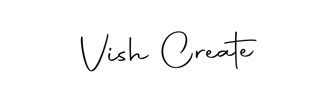 Create a beautiful signature design for name Vish Create. With this signature (Autography-DOLnW) fonts, you can make a handwritten signature for free. Vish Create signature style 10 images and pictures png
