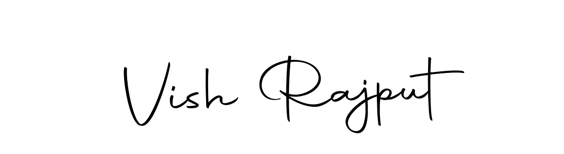 Design your own signature with our free online signature maker. With this signature software, you can create a handwritten (Autography-DOLnW) signature for name Vish Rajput. Vish Rajput signature style 10 images and pictures png