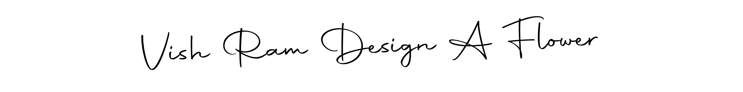 Use a signature maker to create a handwritten signature online. With this signature software, you can design (Autography-DOLnW) your own signature for name Vish Ram Design A Flower. Vish Ram Design A Flower signature style 10 images and pictures png