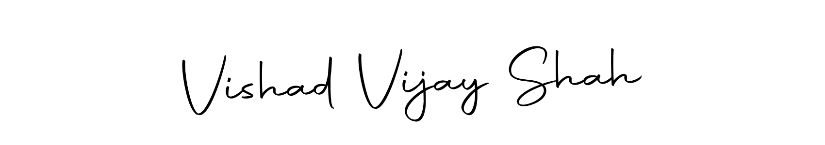 Design your own signature with our free online signature maker. With this signature software, you can create a handwritten (Autography-DOLnW) signature for name Vishad Vijay Shah. Vishad Vijay Shah signature style 10 images and pictures png