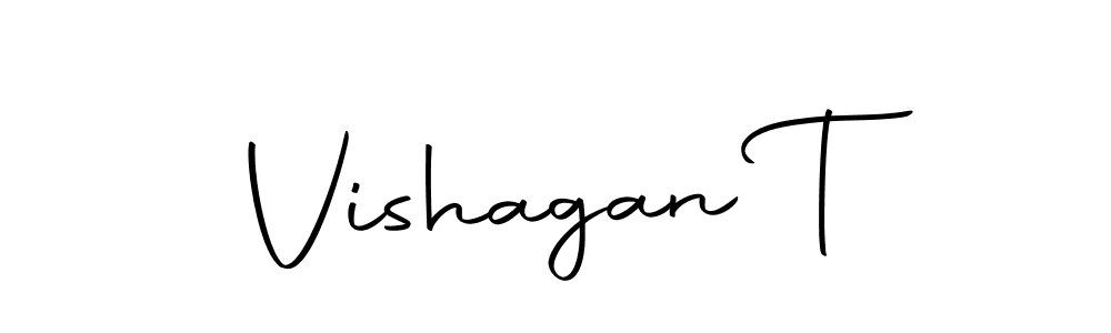 Create a beautiful signature design for name Vishagan T. With this signature (Autography-DOLnW) fonts, you can make a handwritten signature for free. Vishagan T signature style 10 images and pictures png