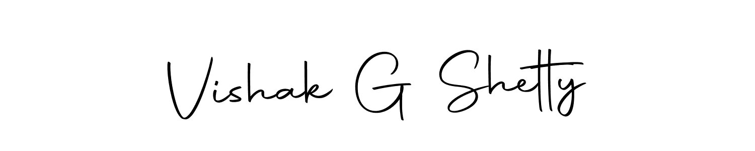 Vishak G Shetty stylish signature style. Best Handwritten Sign (Autography-DOLnW) for my name. Handwritten Signature Collection Ideas for my name Vishak G Shetty. Vishak G Shetty signature style 10 images and pictures png