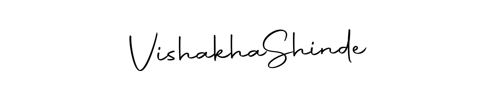 Make a beautiful signature design for name Vishakha  Shinde. With this signature (Autography-DOLnW) style, you can create a handwritten signature for free. Vishakha  Shinde signature style 10 images and pictures png