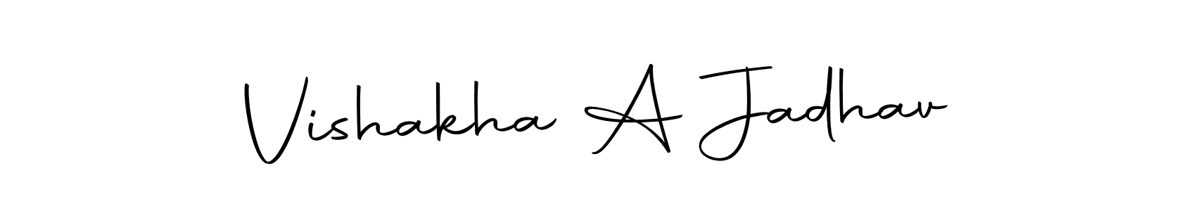 It looks lik you need a new signature style for name Vishakha A Jadhav. Design unique handwritten (Autography-DOLnW) signature with our free signature maker in just a few clicks. Vishakha A Jadhav signature style 10 images and pictures png