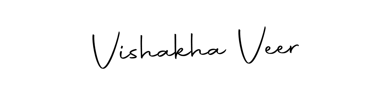 You should practise on your own different ways (Autography-DOLnW) to write your name (Vishakha Veer) in signature. don't let someone else do it for you. Vishakha Veer signature style 10 images and pictures png