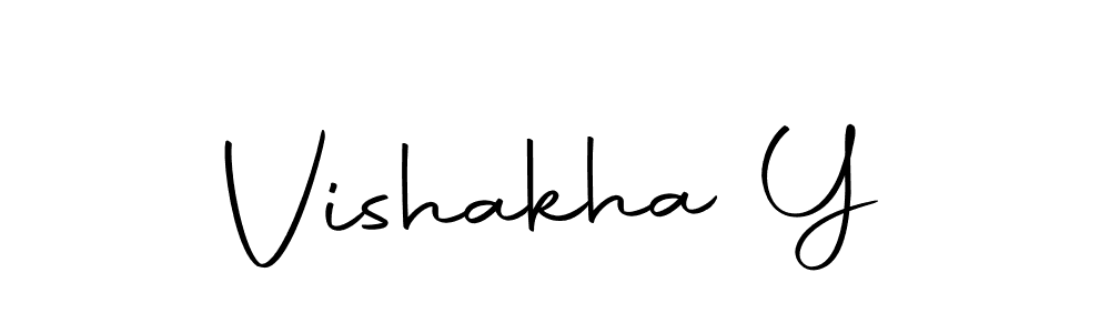 Make a beautiful signature design for name Vishakha Y. With this signature (Autography-DOLnW) style, you can create a handwritten signature for free. Vishakha Y signature style 10 images and pictures png
