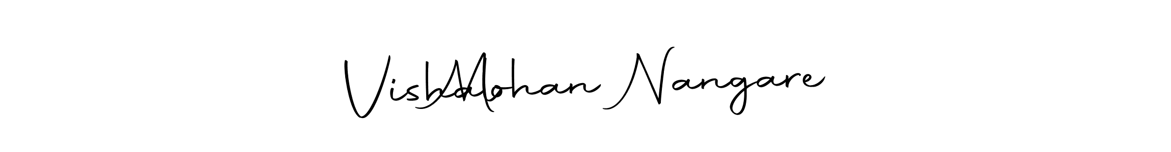 Use a signature maker to create a handwritten signature online. With this signature software, you can design (Autography-DOLnW) your own signature for name Vishal    Mohan Nangare. Vishal    Mohan Nangare signature style 10 images and pictures png