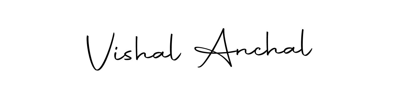 Make a beautiful signature design for name Vishal Anchal. Use this online signature maker to create a handwritten signature for free. Vishal Anchal signature style 10 images and pictures png