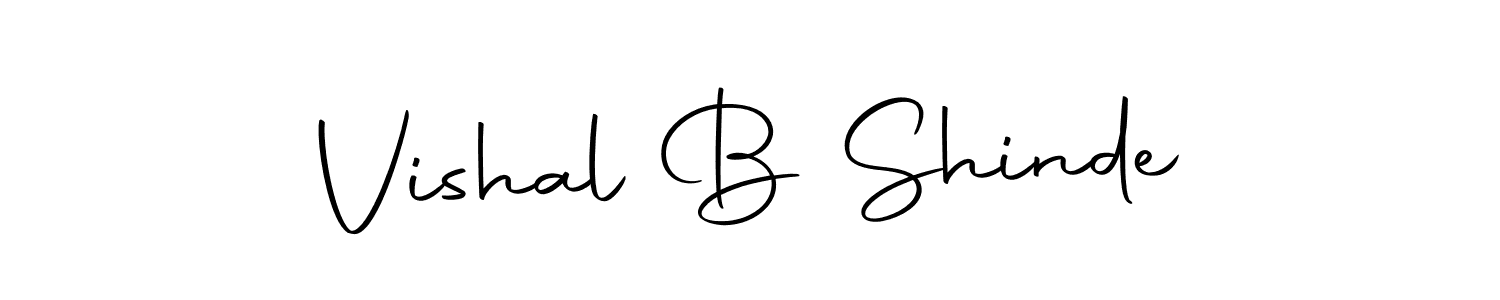 Make a beautiful signature design for name Vishal B Shinde. With this signature (Autography-DOLnW) style, you can create a handwritten signature for free. Vishal B Shinde signature style 10 images and pictures png
