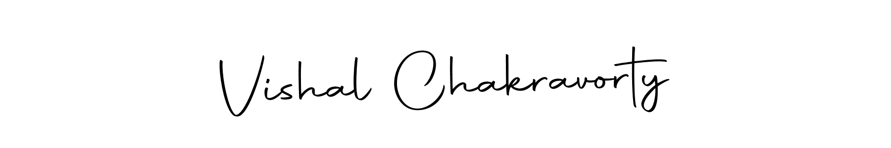 Create a beautiful signature design for name Vishal Chakravorty. With this signature (Autography-DOLnW) fonts, you can make a handwritten signature for free. Vishal Chakravorty signature style 10 images and pictures png