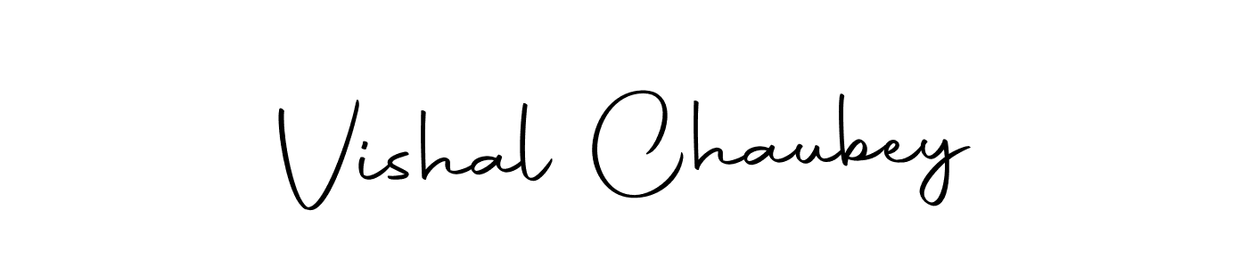How to make Vishal Chaubey name signature. Use Autography-DOLnW style for creating short signs online. This is the latest handwritten sign. Vishal Chaubey signature style 10 images and pictures png