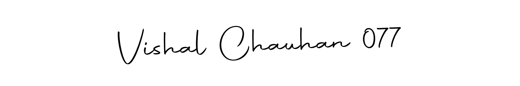 Create a beautiful signature design for name Vishal Chauhan 077. With this signature (Autography-DOLnW) fonts, you can make a handwritten signature for free. Vishal Chauhan 077 signature style 10 images and pictures png