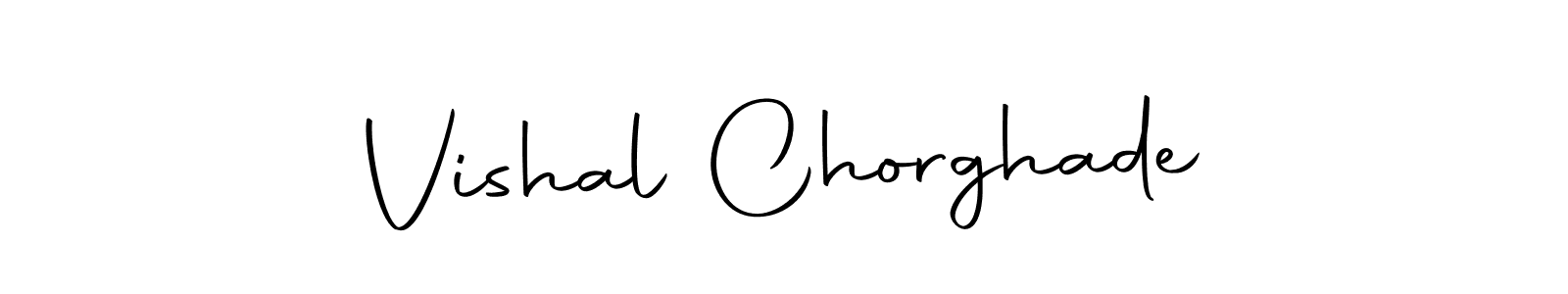 Use a signature maker to create a handwritten signature online. With this signature software, you can design (Autography-DOLnW) your own signature for name Vishal Chorghade. Vishal Chorghade signature style 10 images and pictures png