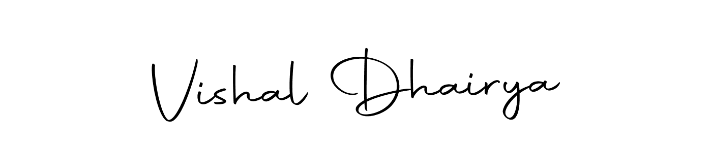 Design your own signature with our free online signature maker. With this signature software, you can create a handwritten (Autography-DOLnW) signature for name Vishal Dhairya. Vishal Dhairya signature style 10 images and pictures png