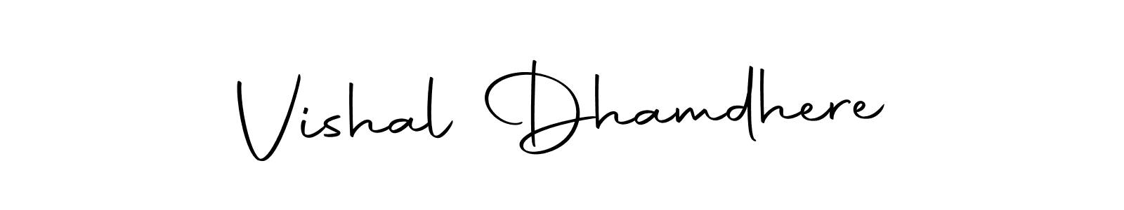 The best way (Autography-DOLnW) to make a short signature is to pick only two or three words in your name. The name Vishal Dhamdhere include a total of six letters. For converting this name. Vishal Dhamdhere signature style 10 images and pictures png