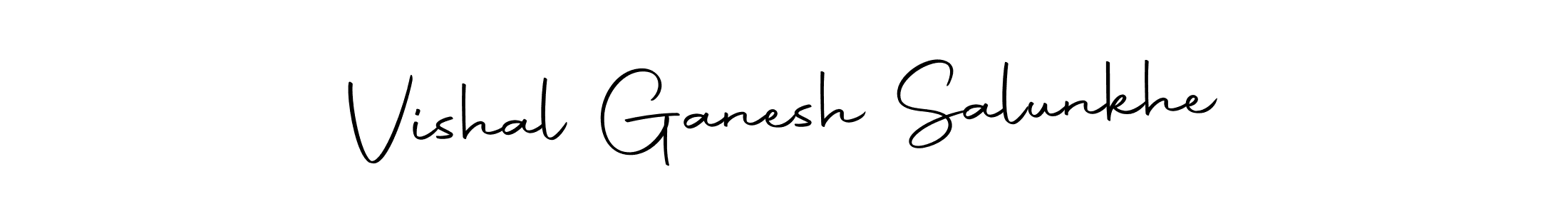 You should practise on your own different ways (Autography-DOLnW) to write your name (Vishal Ganesh Salunkhe) in signature. don't let someone else do it for you. Vishal Ganesh Salunkhe signature style 10 images and pictures png