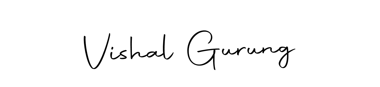 You should practise on your own different ways (Autography-DOLnW) to write your name (Vishal Gurung) in signature. don't let someone else do it for you. Vishal Gurung signature style 10 images and pictures png