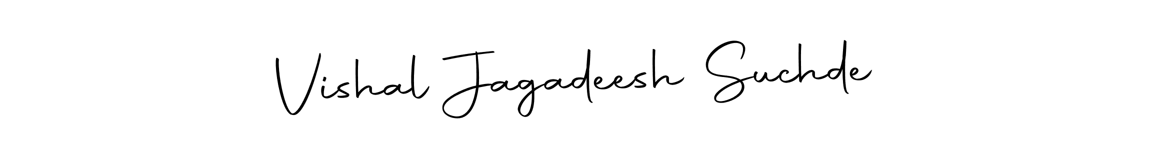 The best way (Autography-DOLnW) to make a short signature is to pick only two or three words in your name. The name Vishal Jagadeesh Suchde include a total of six letters. For converting this name. Vishal Jagadeesh Suchde signature style 10 images and pictures png