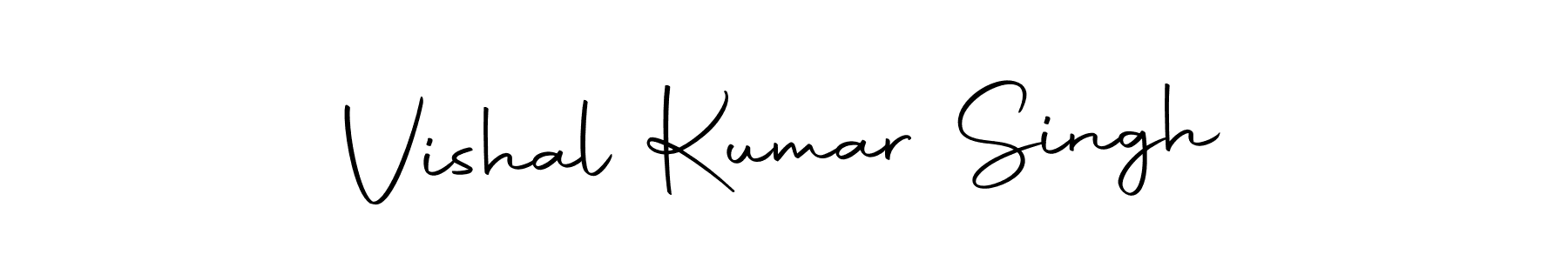 Design your own signature with our free online signature maker. With this signature software, you can create a handwritten (Autography-DOLnW) signature for name Vishal Kumar Singh. Vishal Kumar Singh signature style 10 images and pictures png