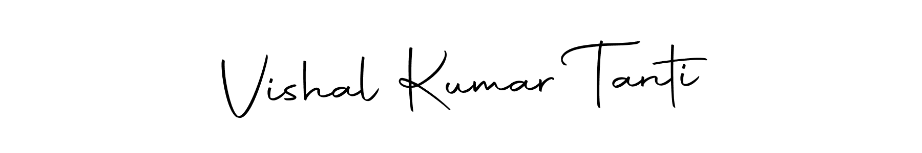 Make a short Vishal Kumar Tanti signature style. Manage your documents anywhere anytime using Autography-DOLnW. Create and add eSignatures, submit forms, share and send files easily. Vishal Kumar Tanti signature style 10 images and pictures png