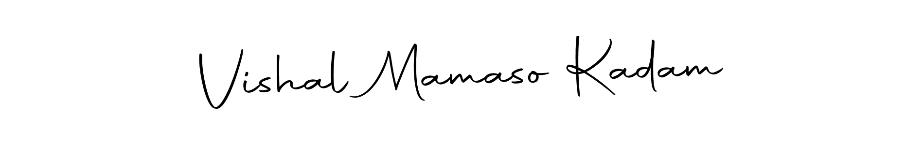 How to make Vishal Mamaso Kadam name signature. Use Autography-DOLnW style for creating short signs online. This is the latest handwritten sign. Vishal Mamaso Kadam signature style 10 images and pictures png