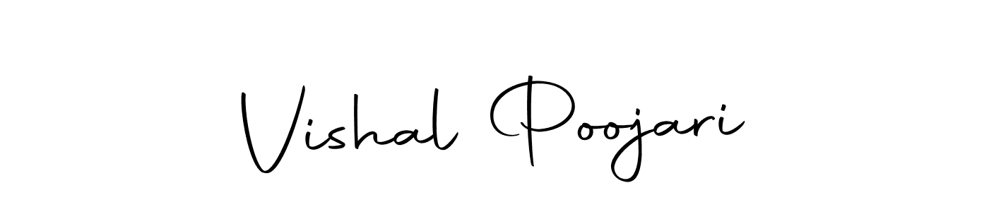 if you are searching for the best signature style for your name Vishal Poojari. so please give up your signature search. here we have designed multiple signature styles  using Autography-DOLnW. Vishal Poojari signature style 10 images and pictures png