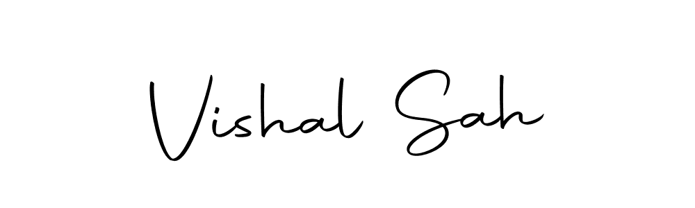 The best way (Autography-DOLnW) to make a short signature is to pick only two or three words in your name. The name Vishal Sah include a total of six letters. For converting this name. Vishal Sah signature style 10 images and pictures png