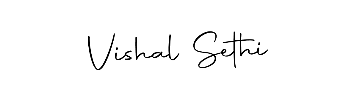 Make a beautiful signature design for name Vishal Sethi. Use this online signature maker to create a handwritten signature for free. Vishal Sethi signature style 10 images and pictures png