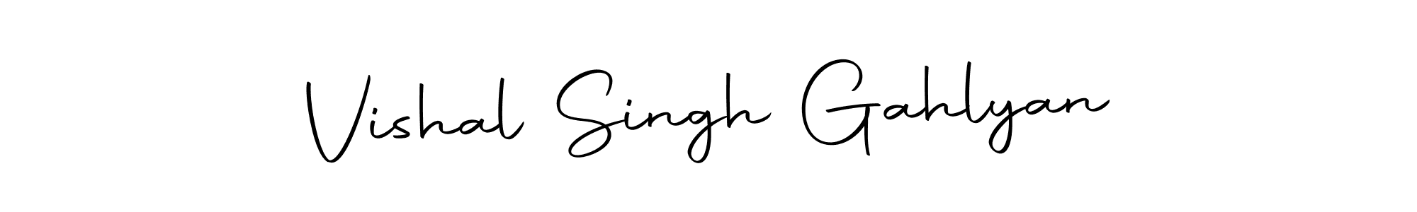 Design your own signature with our free online signature maker. With this signature software, you can create a handwritten (Autography-DOLnW) signature for name Vishal Singh Gahlyan. Vishal Singh Gahlyan signature style 10 images and pictures png