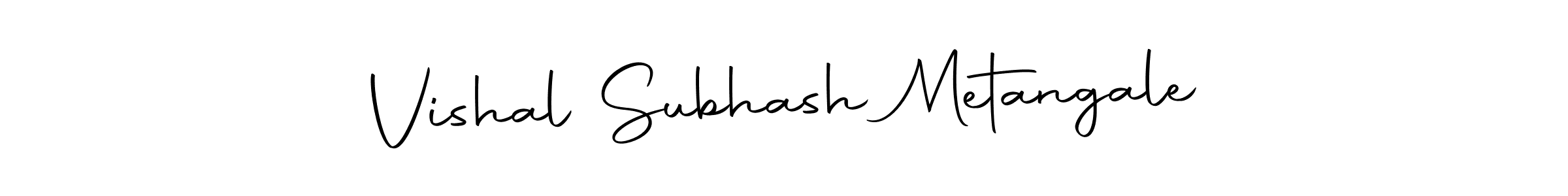 if you are searching for the best signature style for your name Vishal Subhash Metangale. so please give up your signature search. here we have designed multiple signature styles  using Autography-DOLnW. Vishal Subhash Metangale signature style 10 images and pictures png