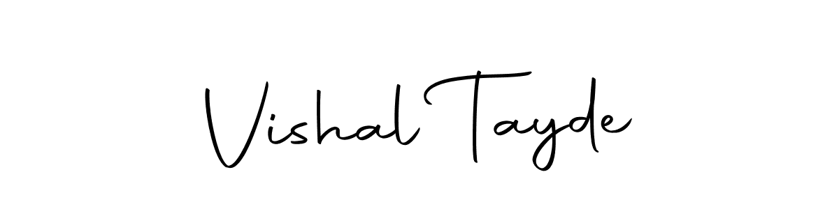 How to make Vishal Tayde signature? Autography-DOLnW is a professional autograph style. Create handwritten signature for Vishal Tayde name. Vishal Tayde signature style 10 images and pictures png