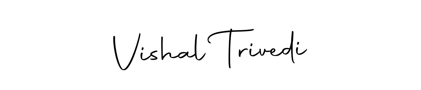 Create a beautiful signature design for name Vishal Trivedi. With this signature (Autography-DOLnW) fonts, you can make a handwritten signature for free. Vishal Trivedi signature style 10 images and pictures png