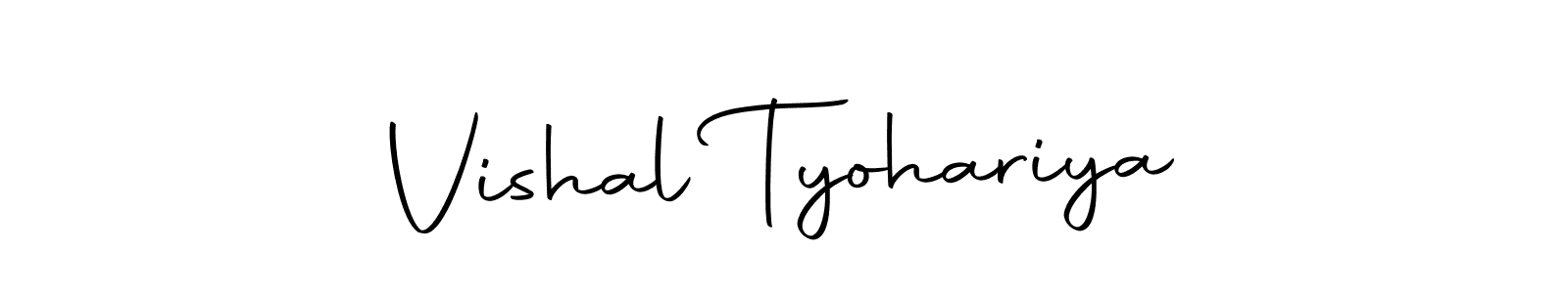 The best way (Autography-DOLnW) to make a short signature is to pick only two or three words in your name. The name Vishal Tyohariya include a total of six letters. For converting this name. Vishal Tyohariya signature style 10 images and pictures png
