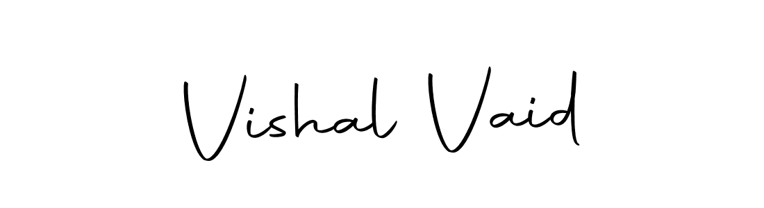 Create a beautiful signature design for name Vishal Vaid. With this signature (Autography-DOLnW) fonts, you can make a handwritten signature for free. Vishal Vaid signature style 10 images and pictures png