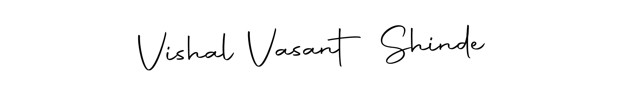 How to make Vishal Vasant Shinde name signature. Use Autography-DOLnW style for creating short signs online. This is the latest handwritten sign. Vishal Vasant Shinde signature style 10 images and pictures png