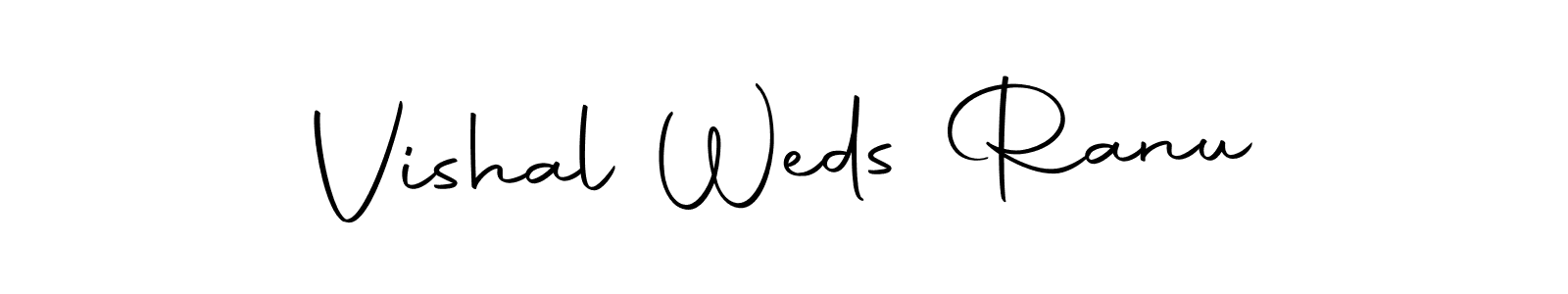 You should practise on your own different ways (Autography-DOLnW) to write your name (Vishal Weds Ranu) in signature. don't let someone else do it for you. Vishal Weds Ranu signature style 10 images and pictures png