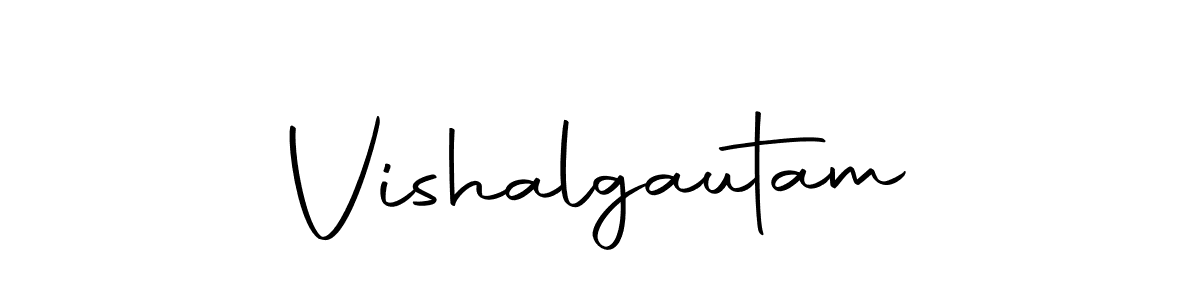 Create a beautiful signature design for name Vishalgautam. With this signature (Autography-DOLnW) fonts, you can make a handwritten signature for free. Vishalgautam signature style 10 images and pictures png