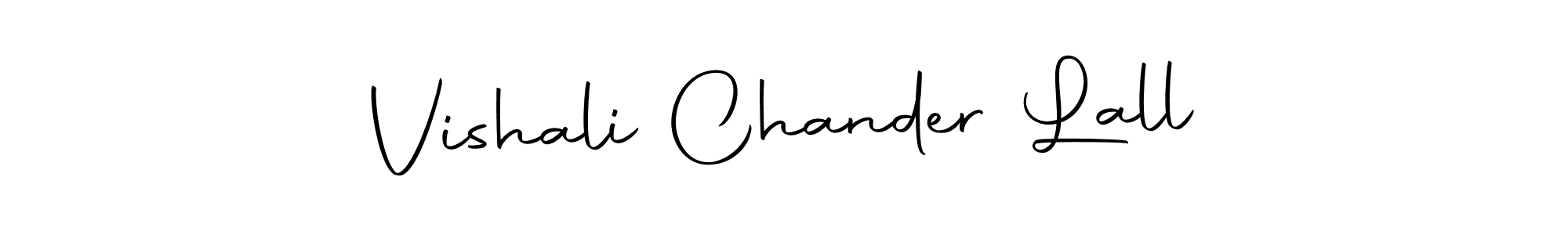 Make a beautiful signature design for name Vishali Chander Lall. With this signature (Autography-DOLnW) style, you can create a handwritten signature for free. Vishali Chander Lall signature style 10 images and pictures png