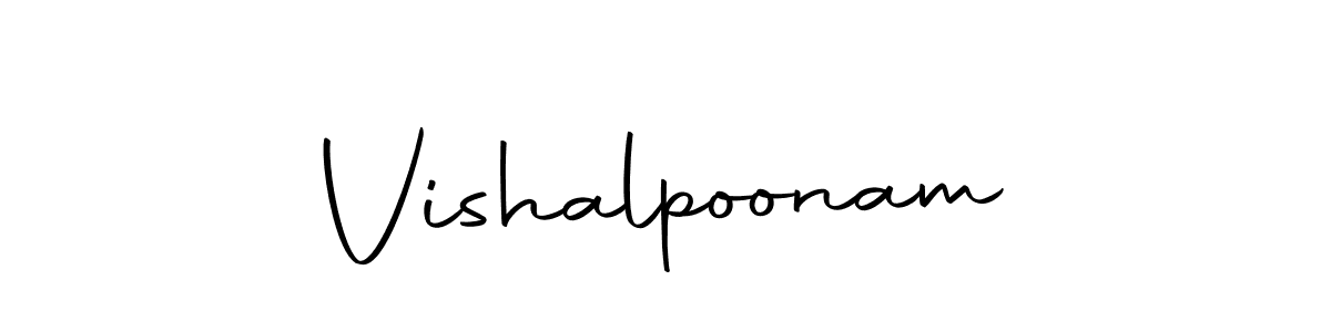 How to make Vishalpoonam signature? Autography-DOLnW is a professional autograph style. Create handwritten signature for Vishalpoonam name. Vishalpoonam signature style 10 images and pictures png