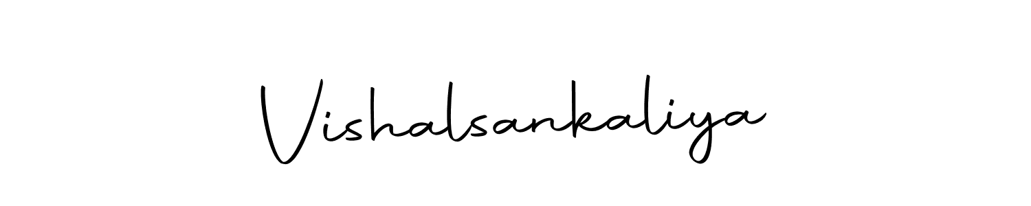 Design your own signature with our free online signature maker. With this signature software, you can create a handwritten (Autography-DOLnW) signature for name Vishalsankaliya. Vishalsankaliya signature style 10 images and pictures png