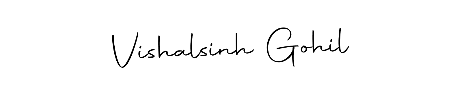 How to make Vishalsinh Gohil signature? Autography-DOLnW is a professional autograph style. Create handwritten signature for Vishalsinh Gohil name. Vishalsinh Gohil signature style 10 images and pictures png