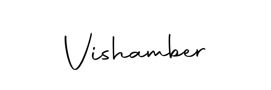 if you are searching for the best signature style for your name Vishamber. so please give up your signature search. here we have designed multiple signature styles  using Autography-DOLnW. Vishamber signature style 10 images and pictures png