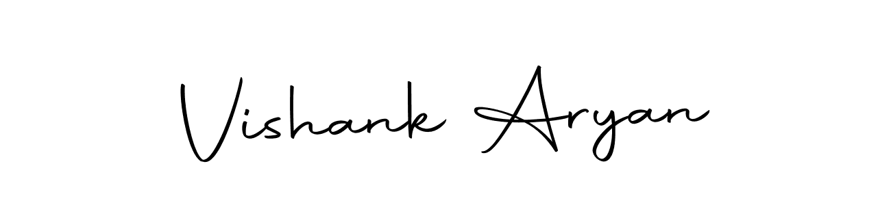 You should practise on your own different ways (Autography-DOLnW) to write your name (Vishank Aryan) in signature. don't let someone else do it for you. Vishank Aryan signature style 10 images and pictures png
