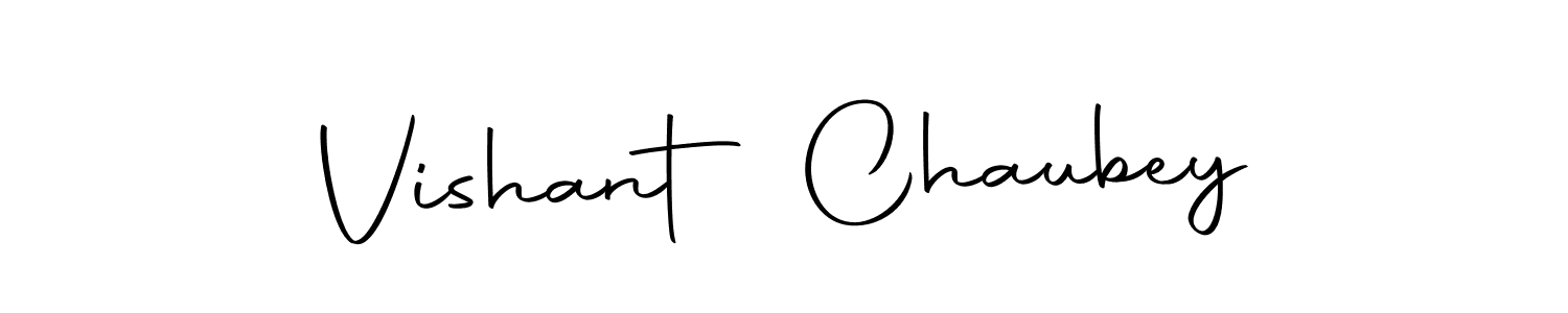 if you are searching for the best signature style for your name Vishant Chaubey. so please give up your signature search. here we have designed multiple signature styles  using Autography-DOLnW. Vishant Chaubey signature style 10 images and pictures png