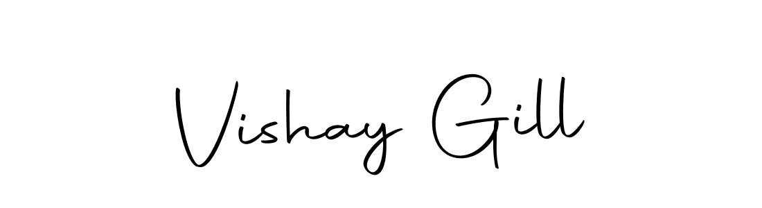 Here are the top 10 professional signature styles for the name Vishay Gill. These are the best autograph styles you can use for your name. Vishay Gill signature style 10 images and pictures png