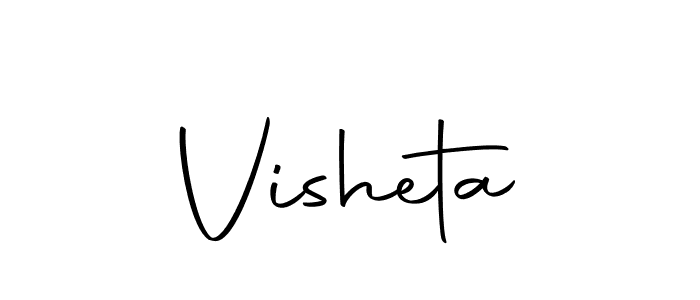 Design your own signature with our free online signature maker. With this signature software, you can create a handwritten (Autography-DOLnW) signature for name Visheta. Visheta signature style 10 images and pictures png